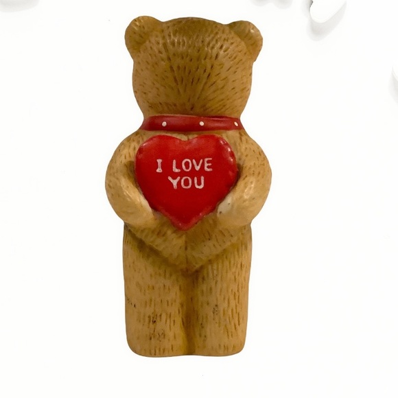 Figurine Porcelain Teddy Bear Collectible Figurine Miniature Bear - Picture 5 of 6